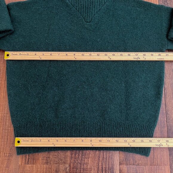Madewell Mock Neck Sweater Crop Wool Alpaca Blend Dillon Cozy Size XS Dark Green - Picture 9 of 16
